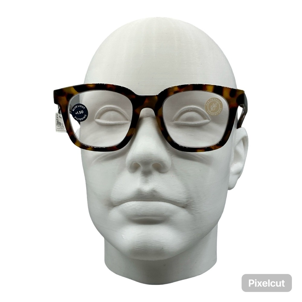 Peepers To the Max Blue Light Reading Glasses Tortoise +1.50 2516 Square Frame